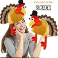 thumbnail image 1 of Tejiojio Fall Thanksgiving Turkey Hat Adult Thanksgiving Party Costume Plush Turkey Hat, 1 of 2