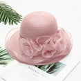 thumbnail image 1 of Tejiojio Fall Women's Organza Church Fascinator Bridal Tea Party Wedding Hat, 1 of 2