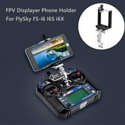 Tejiojio Fpv Displayer Phone Holder Fixed Mount Bracket Part for Fly Sky Fs-I6 I6S I6X