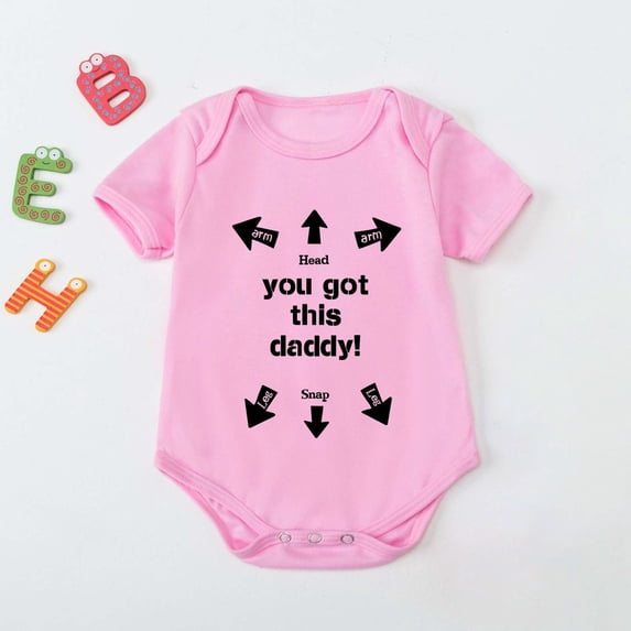 Tejiojio Girls and Toddlers'Soft Cotton Clearance Toddler Baby Girls Boys Short Sleeve Letter Print T-Shirt Jumpsuit Romper