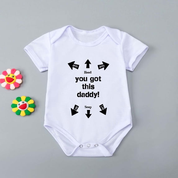 Tejiojio Girls and Toddlers'Soft Cotton Clearance Toddler Baby Girls Boys Short Sleeve Letter Print T-Shirt Jumpsuit Romper