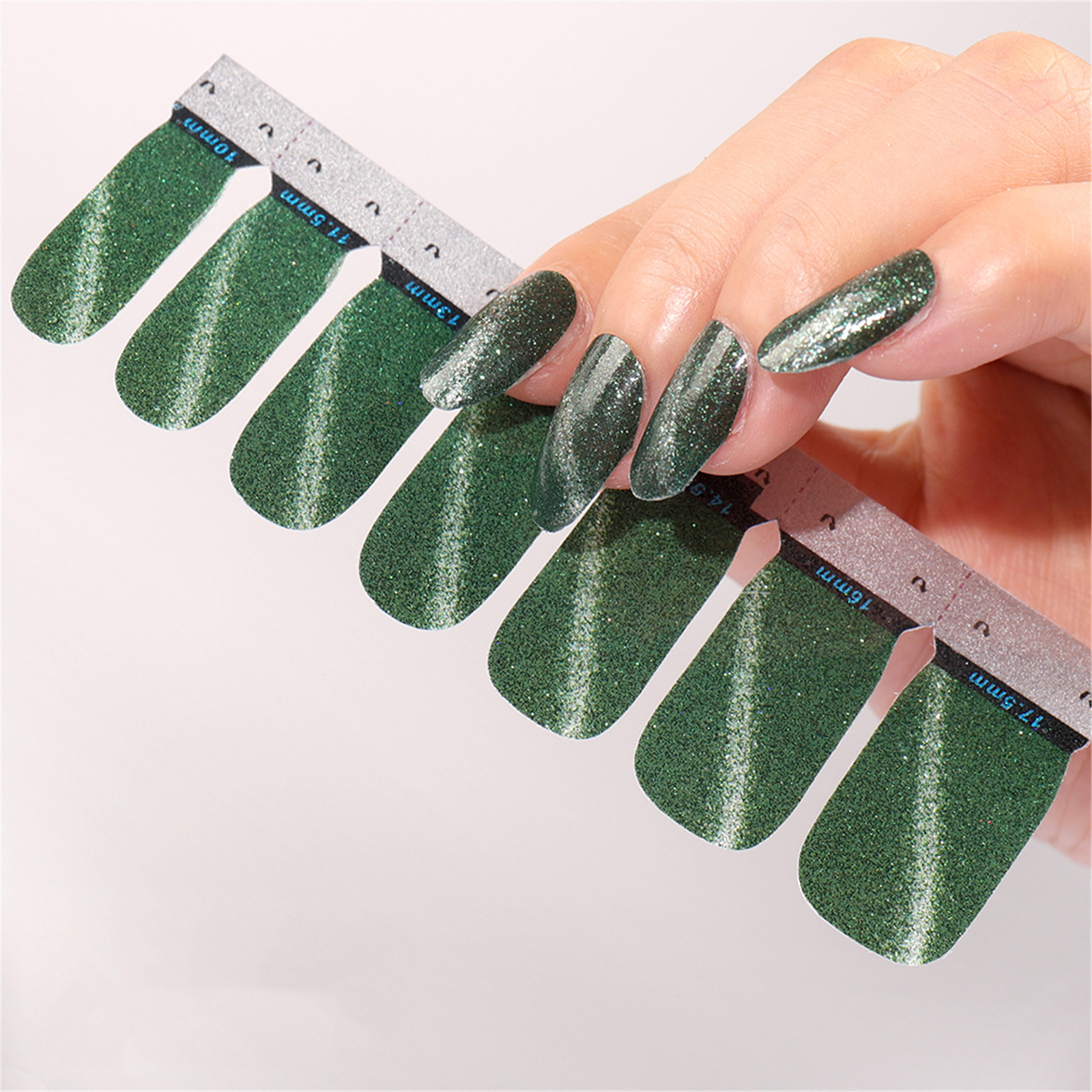 Tejiojio HoliDay Home Trends Color Nail Polish Strips Wraps DIY Decals Beauty Nail Stickers Full Cover - image 1 of 3