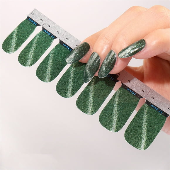 Tejiojio HoliDay Home Trends Color Nail Polish Strips Wraps DIY Decals Beauty Nail Stickers Full Cover