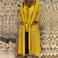 thumbnail image 1 of Tejiojio Jackets Clearance Womens Long Cardigan Sweaters Hooded Knitted Oversized Sweater Coat, 1 of 9