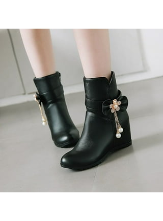 Booties with pearls on heels new arrivals
