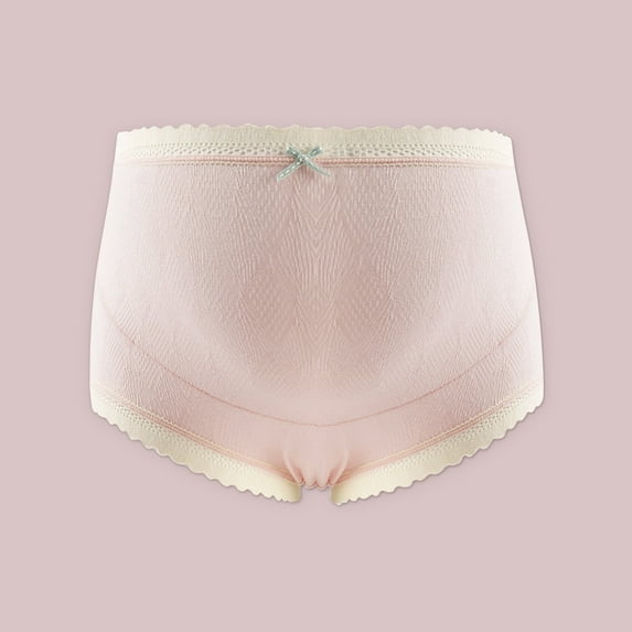 Tejiojio Maternity,Labor,Nursing Clothing Clearance Ladies Comfortable Prenatal Solid Color Large Size Short High Waist Lace Abdominal Maternity Panties Underwear