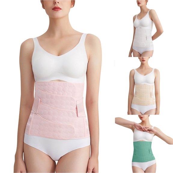 Tejiojio Maternity/Labor/Nursing Clothing Clearance Pregnant Womans 4-Piece Abdominal Band Postpartum Belt Looks Thin And Slimming Plastic Belt