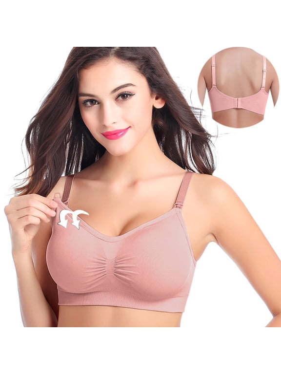 Maternity,Labor,Nursing Clothing Pregnant Women's Plain Color Bra Maternity Nursing Bras Vest Tops
