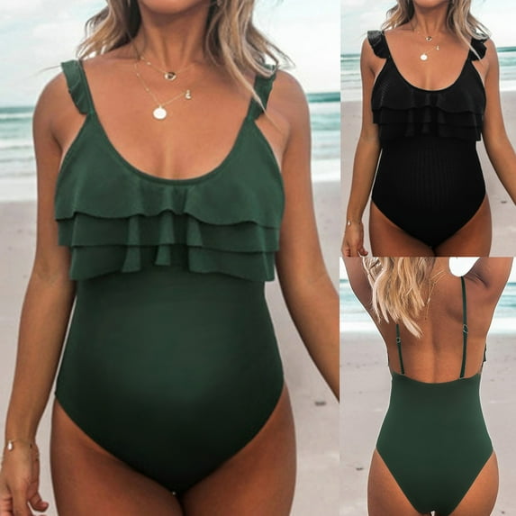 Tejiojio Maternity/Labor/Nursing Clothing Clearance Women's One-Piece Maternity Swimwear Lace Swimsuit Bikini Swimming Beachwear