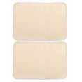 thumbnail image 1 of Homoyoyo 2Set Washable Dog Mat Cotton Light Yellow Absorbent for Outdoor Use, 1 of 5