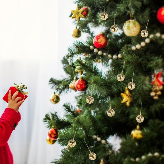 Toyvian 50-Piece Golden Berry Ornaments Set for Christmas Tree Decoration and Festive Holiday Party Accents