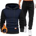 thumbnail image 1 of Tejiojio Men's and Big Men's Classic Tops Men Long Sleeve Jogging Sports Suit Casual Comfortable Pockets Plus Velve Hoodie, 1 of 6