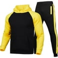 thumbnail image 1 of Tejiojio Men's and Big Men's Classic Tops Clearance Men Long Sleeve Jogging Sports Suit Casual Comfortable Pockets Plus Velve Hoodie, 1 of 2