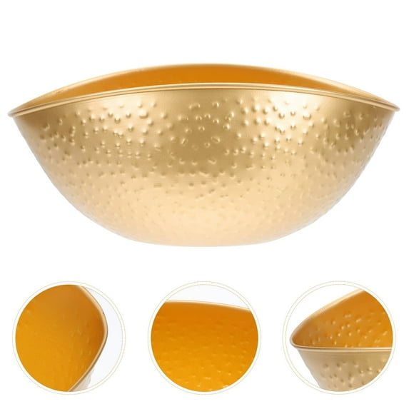 Minkissy 1Set Golden Iron Popcorn Tubs for Retro Party Decoration Holder