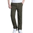 thumbnail image 1 of Tejiojio Men's and Big Men's Relaxed Fit Men's Plus Size Cotton Multi-pocket Wear-resistant Overalls Trousers, 1 of 7