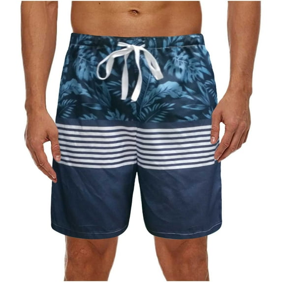 Tejiojio Mens Cargo Shorts Clearance Multi-Use Activewear Men Colorblock Striped Print Beach Pants Surf Pants Elastic Lace Up Cropped Pants