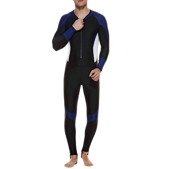 Tejiojio Mens Swim Trunks Men's Stretch Full Body Wetsuit Surf Swimsuit Jumpsuit Diving Steamer Swimwear