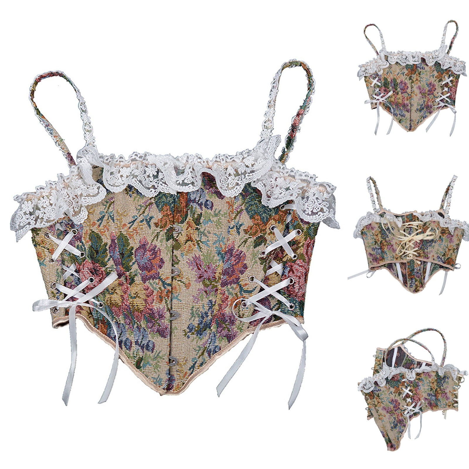 Tejiojio Party Corsets for Women Summer Savings Women's Sweet Tie