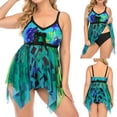thumbnail image 1 of Tejiojio Plus Size Swimming Suits for Womens Ladies' Plus Size Split Swimwear Fashion Funny Swimsuit Bikini Set Two Piece Suit, 1 of 9
