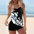 thumbnail image 1 of Tejiojio Plus Size Swimming Suits for Women Clearances Ladies' Swimming Costume Padded Swimsuit Monokini Swimwear Push Up Bikini Sets, 1 of 5