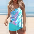 thumbnail image 1 of Tejiojio Plus Size Swimming Suits for Women Clearances Ladies' Swimming Costume Padded Swimsuit Monokini Swimwear Push Up Bikini Sets, 1 of 7