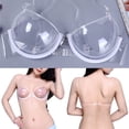 thumbnail image 1 of Tejiojio Clear Transparent Underwire Bra, Detachable Invisible Straps Backless TPU Bra for Sheer Dress Cosplay Party, A/B/C Cup, 1 of 9