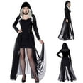 thumbnail image 1 of Tejiojio Summer Clearance Woman Fashion Solid Costume Adult Witch Skirt Dress, 1 of 9