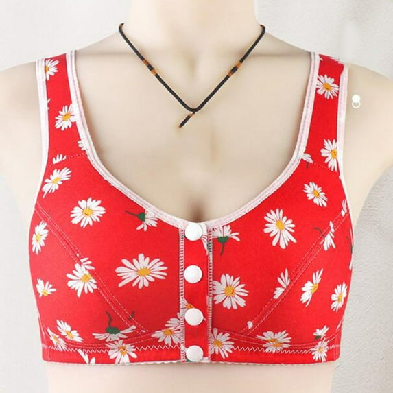 Tejiojio Summer Saving Labor Day Women's No Steel Ring Lactation Vest Bra Back Adjustment Yoga Running Bra