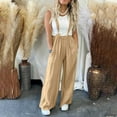 thumbnail image 1 of Tejiojio Summmer Clearance Sale Women's Solid Color Suspender Wide Leg Pants Comfortable Fashionable Street Style Jumpsuit, 1 of 7