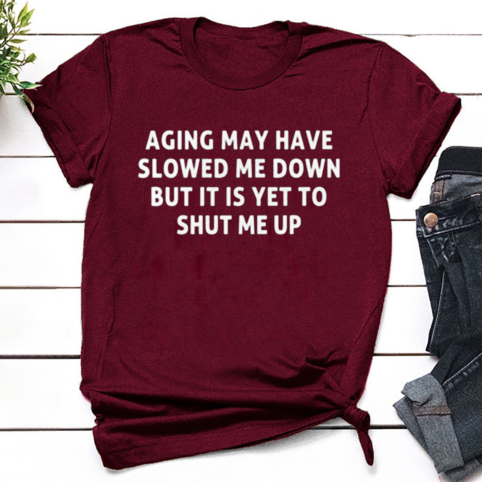 Premium Printed Funny Lady T-shirt Round Neck Short Sleeve Ladies Top T-Shirt Ladies 5J0V