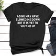 thumbnail image 1 of Tejiojio Tops for Women, Summer Women's Shirt Tees Funny Cute Short Sleeve Fun Letter Print T Shirt Gift Tops Blouse Gift For Couples, 1 of 6
