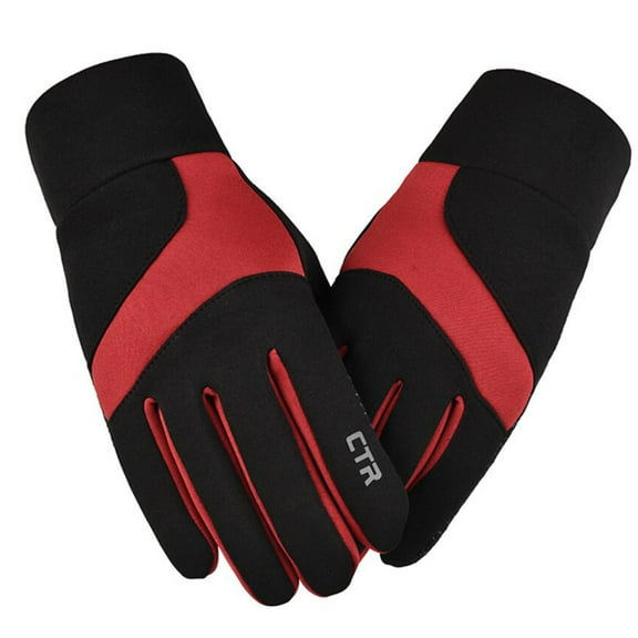 Tejiojio Winter Gloves for Men Women Winter Waterproof Shock Absorption Non-Slip Windproof Fitness Outdoor Gloves
