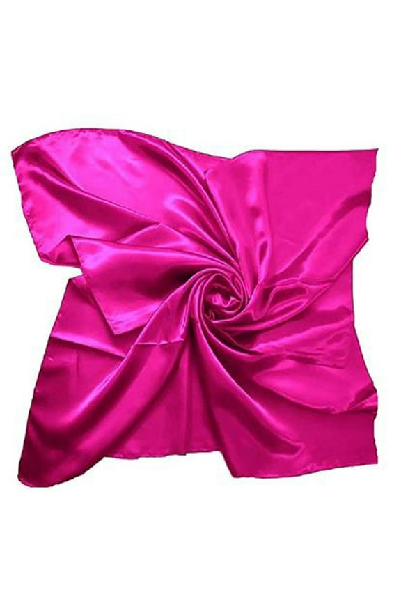 Winter Scarf Satin Silk Large 90x90 cm Square Plain Nautical Head Neck Scarf Wrap 24 Colours