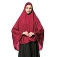 thumbnail image 1 of Tejiojio Winter Scarf Clearance Women's Khimar Ready to Wear Long Hijab with Under Scarf, 1 of 2
