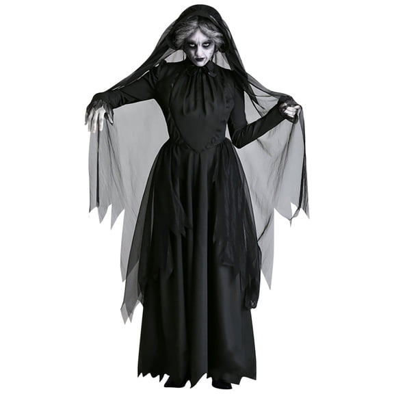 Tejiojio Women Clothes Women Costumes Night Wandering Female Ghost Witch Nightclub Dress Suit