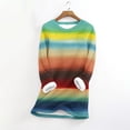 thumbnail image 1 of Tejiojio Women Clothes Women's Winter Leisure Temperament Fashion Plush Warm Underwear Ethnic Wind Flower Long Sleeve Round Neck Top, 1 of 3