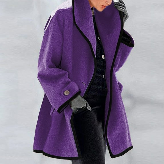 Tejiojio Women Clothes Discounted Fashion Womens Warm Faux Coat Cardigan Winter Solid Long Sleeve Outerwear