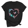 thumbnail image 1 of Tejiojio Women Printing Short Sleeve Top Short Sleeve Round Neck Top Shirt Older Womens Clothing Trendy 2025, 1 of 3