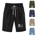 thumbnail image 1 of Tejiojio Women's Fashionable Printing Elastic Waist 5-inch Pants Drawstring 5-inch Clearance Womens Plus Shorts, 1 of 7