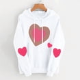 thumbnail image 1 of Tejiojio Womens Fall Clearance Long Sleeve Heart Pocket Hoodie Sweatshirt Jumper Pullover Tops Blouse, 1 of 2