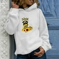 thumbnail image 1 of Tejiojio Womens Fall Clearance casual hoodie pullover women's animal print sweatshirt long sleeve sweat, 1 of 2