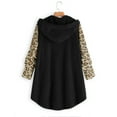 thumbnail image 1 of Tejiojio Womens Winter Fleece Teddy Coat Cute Fuzzy Hooded Cardigan Overcoat Casual Loose Jacket, 1 of 5