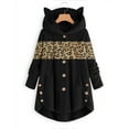 thumbnail image 1 of Tejiojio Womens Winter Fleece Teddy Coat Cute Fuzzy Hooded Cardigan Overcoat Casual Loose Jacket, 1 of 5