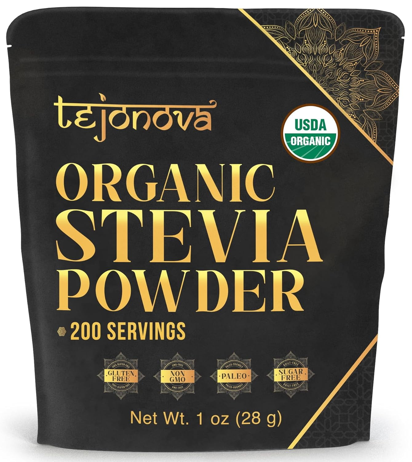 Tejonova Stevia Powder 1oz, Organic Sugar Substitute, Stevia Sweetener, 200 Servings
