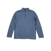 TEK GEAR Mens Big & Tall Heather Blue DryTek 1/4 Zip Pullover Sweatshirt XXLT