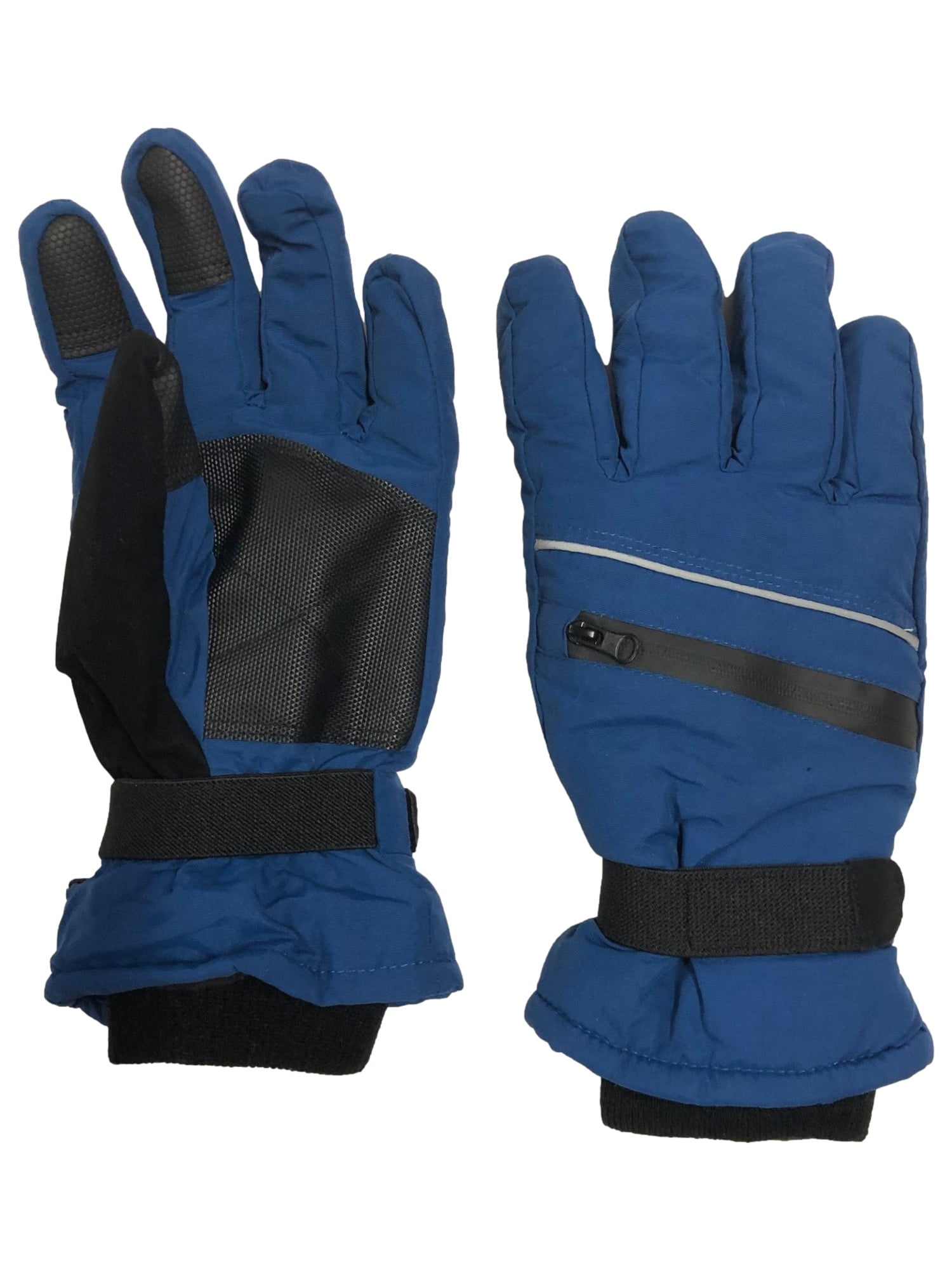 Tek Gear Mens Blue Water Resistant Touchscreen Winter Ski Gloves Small Medium