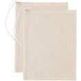 thumbnail image 1 of TekDeals 2 Pack Cotton Nut Milk Bag Reusable Food Strainer Brew Coffee Juice Cheese Cloth With Easy Open Drawstrings, 1 of 6