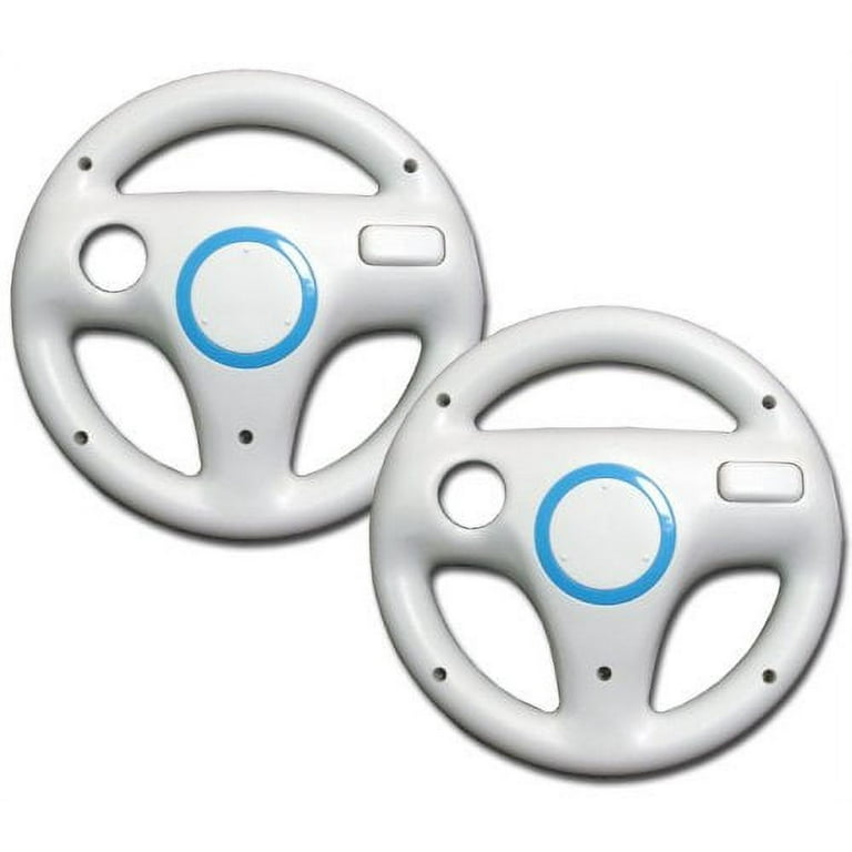 TekDeals 2pcs Mario Kart Racing Steering Wheel, Wii Remote Game