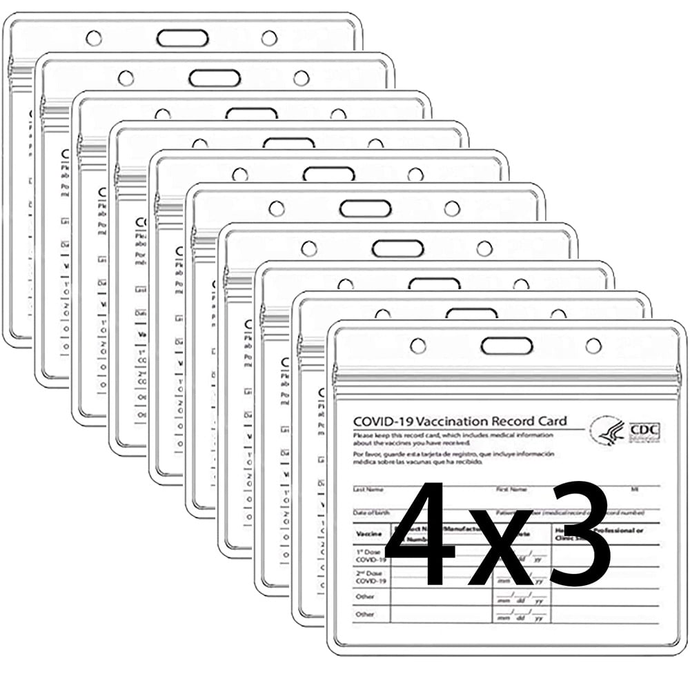 Flexible Vinyl 3x5 Index Card Badge Holder