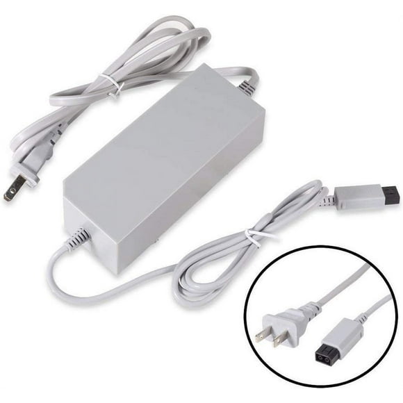 TekDeals Home Console AC Power Supply Wall Plug Charger Charging Cord Cable for Nintendo Wii